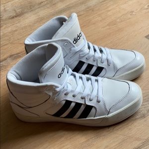 High top adidas sneakers